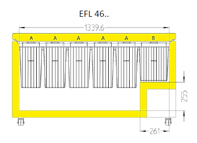 Corbeille pour coffre congélateur EFL4656