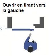Porte chambre froide coulissante légère EPE17 PVC GAUCHE - 1500x2200mm