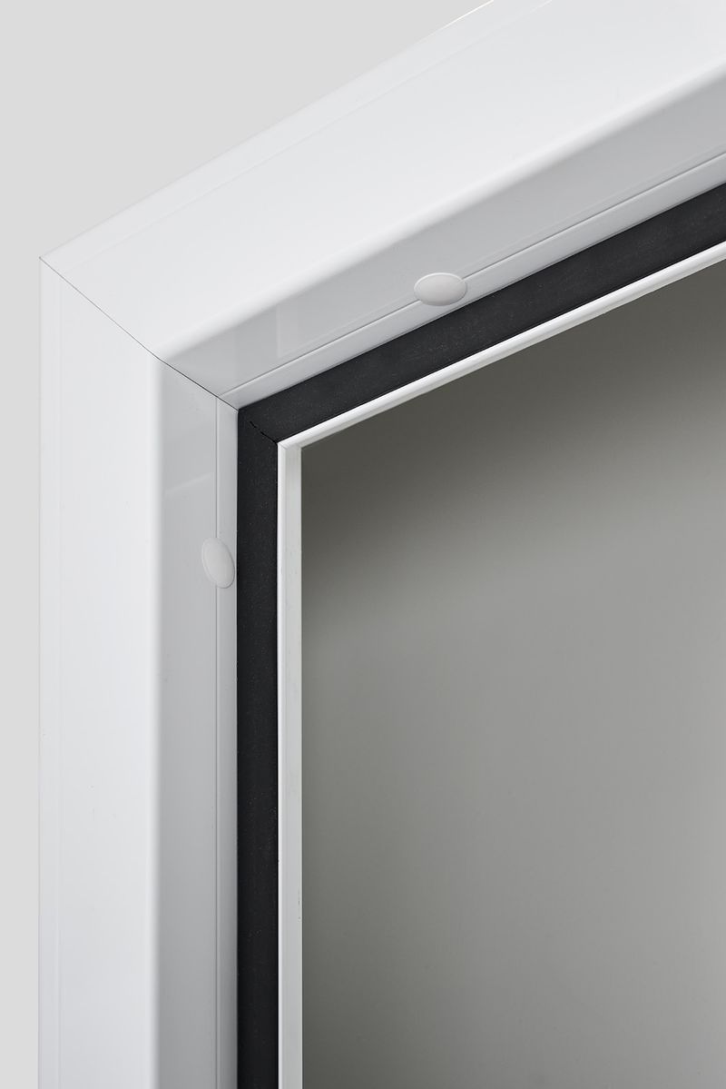 Porte de service simple battant SMART RAL9010 DROITE - 0900x2100mm