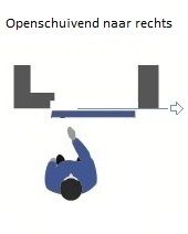 Porte congélateur coulissant lourde ZNE19 PVC DROITE 100mm - 1700x2200mm