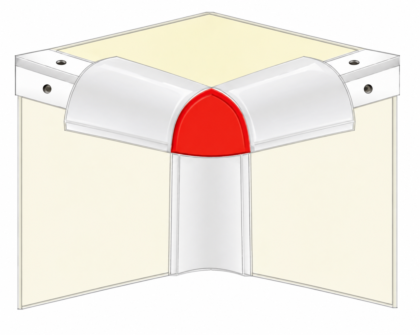 Angle arrondi petit modèle - coin intérieur